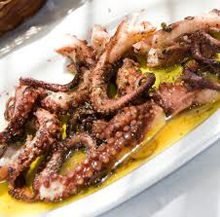 Octopus in Olive oil and vinegar. 